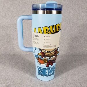 Stanley Flowstate Quencher H20 40oz Tumbler Light Blue One Piece Anime Design